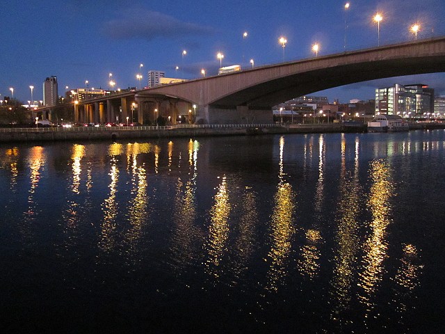 Kingston Bridge at sunset