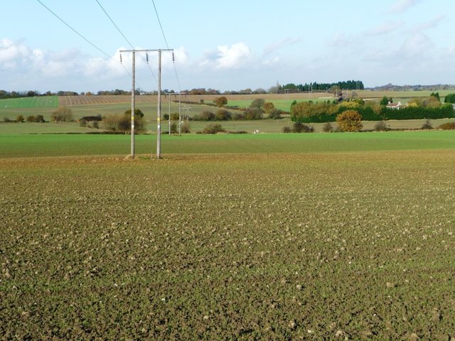 Power Lines Crossing Farmland West Of © Christine Johnstone Geograph Britain And Ireland 1859