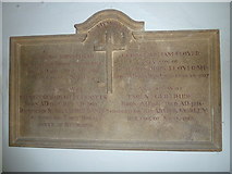 SY7289 : St Andrew, West Stafford: memorial (X) by Basher Eyre