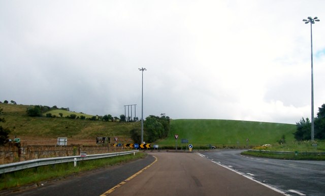 The R267 approaching the junction with the N15 south of Donegal Town