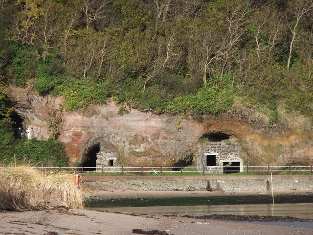 Waterfoot walled in caves