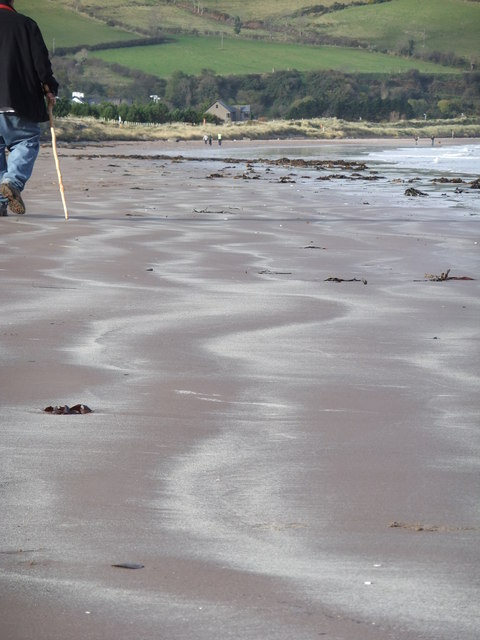 Waterfoot Beach - sand patterns