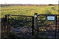 Path to the Great Ouse with Olney in the distance