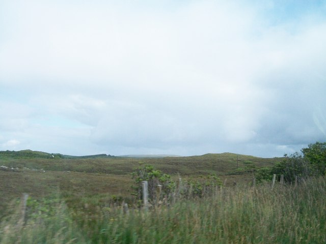 Moorland terrain east of the R232 near Drumgun