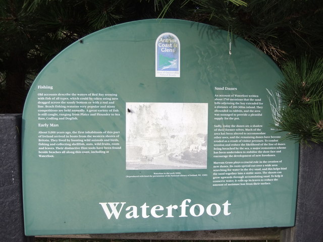 Information sign at Waterfoot Car Park