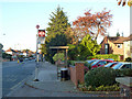 Conifer Gardens bus stop, southbound