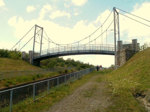 Footbridge over the Taff Bargoed, Trelewis