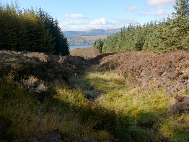 Burn Flowing Towards Rhu Reservoirs © Lairich Rig Geograph Britain And Ireland