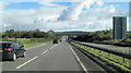 A30 crossed by footbridge from Pengorse Farm