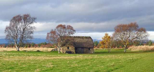 Old Leanach Cottage on the Culloden Battlefield