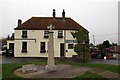 TR2269 : The Millennium Cross outside the King Ethelbert Inn by Steve Daniels