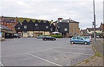 SO2872 : Car park in Larkey Lane, Knighton, Powys by P L Chadwick