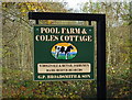 Farm sign in Statham, Cheshire