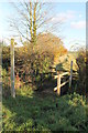 Footpath , footbridge and stile