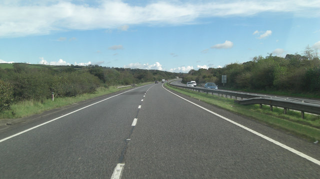 A30 north of Thrushelford