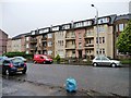NS6564 : Flats with balconies and gardens, Shettleston Road by Christine Johnstone