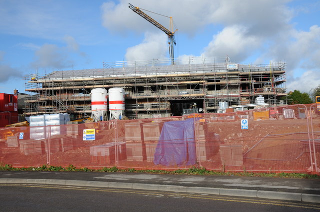 Construction of the new Tewkesbury Hospital