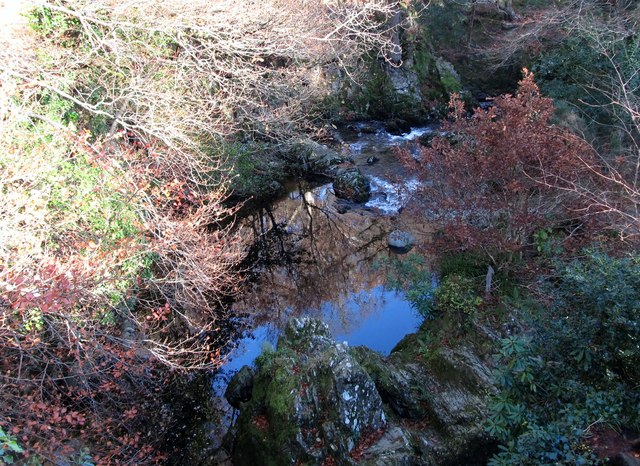 The Shimna below Tollymore's Old Bridge