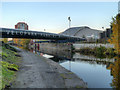 SJ8798 : Ashton Canal, Velopark Bridge by David Dixon