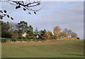 Cropfield and farm near Halfpenny Green, Staffordshire