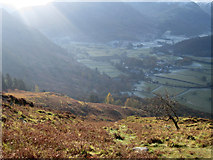 NY2615 : Footpath down to Borrowdale by Graham Robson