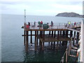 SH7883 : Anglers on Llandudno pier by Malc McDonald