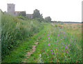 Public footpath at the back of St Wilfrid