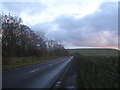 Blackmoorfoot Road along the west side of the reservoir