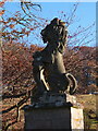 Lion gatepost, Hunthill