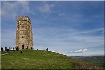 ST5138 : Glastonbury Tor:  Westerly Aspect and views to the East by Mr Eugene Birchall