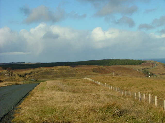 The A855 near Rigg