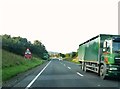 Approaching a roundabout on the A75