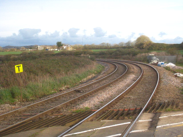 The Penzance-Paddington main line at Gwinear Road