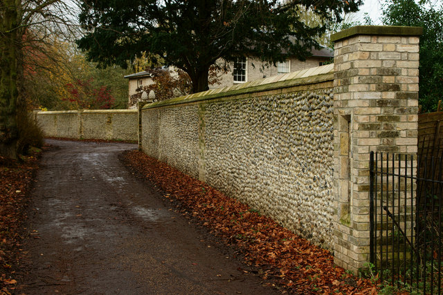 Flint Wall, Thetford, Norfolk