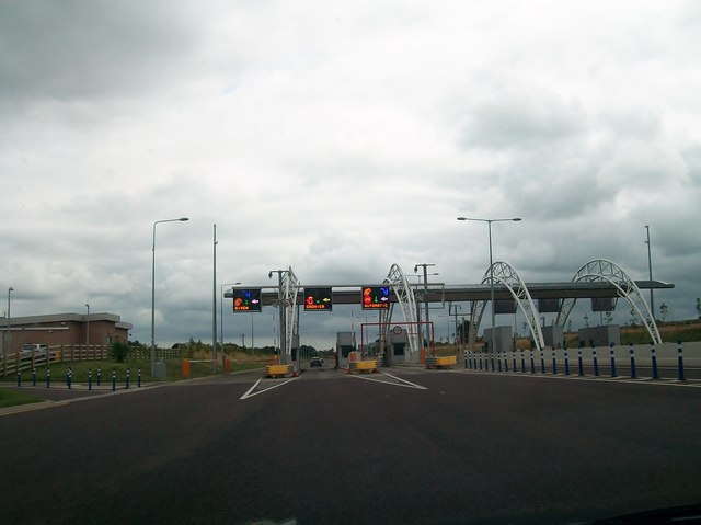 The Grange Toll Plaza on the south lane of the M3