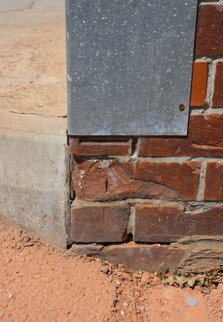 Benchmark on the Old Bus Station, Brompton Road