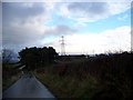 Calderside Road after the rain