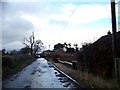 Calderside Road after the rain