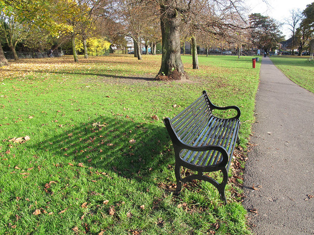 Bench with shadow