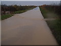 TL1183 : Flood water on Luddington Road by Michael Trolove