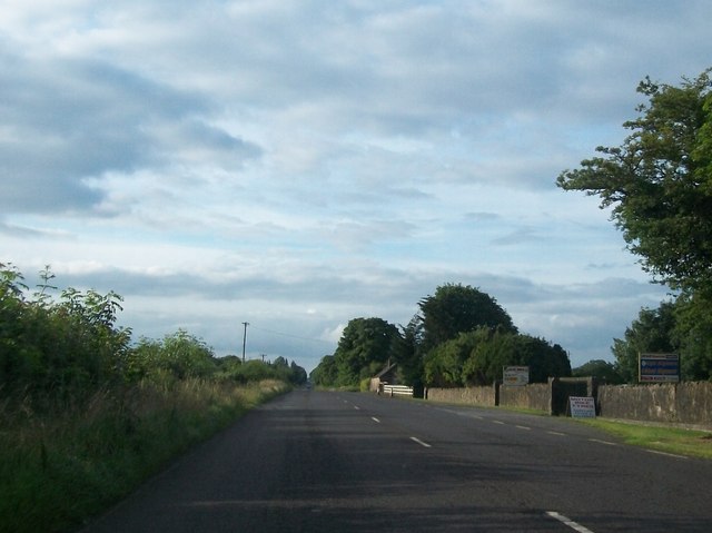 Entrance to a tyre depot on the R162 between Navan and Kingscourt