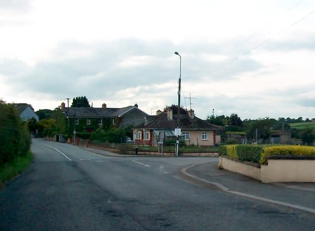 The junction of the R162 and Cregg Road in the village of Nobber, Co. Meath