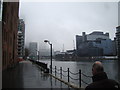 View up Millwall Dock towards South Quay