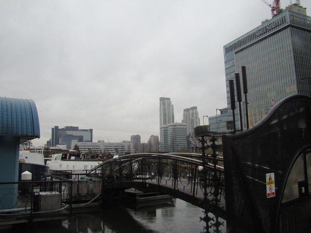 View of Wood Wharf from Fraser Place