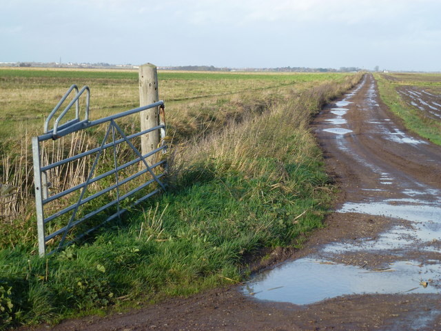 Farm track over Whittlesey Mere