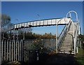 Footbridge over railway and tramway lines, Bulwell