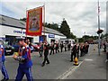 Donemana Orangemen parading at Castlederg