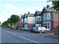 SP3578 : Houses on Stoke Green by Nigel Mykura