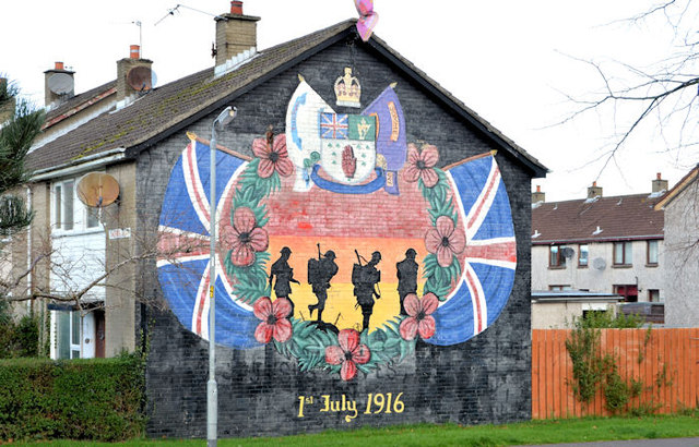 Battle of the Somme mural, Bangor © Albert Bridge :: Geograph Ireland