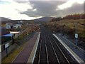 Looking south from Dalwhinnie railway station